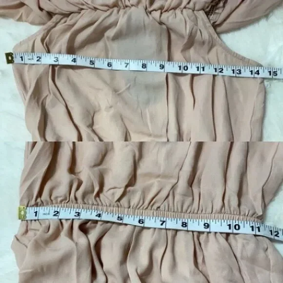 NEW Show Me Your MuMu Hacienda Formal Bridesmaid Maxi Dress Cream Size Medium - Picture 9 of 12